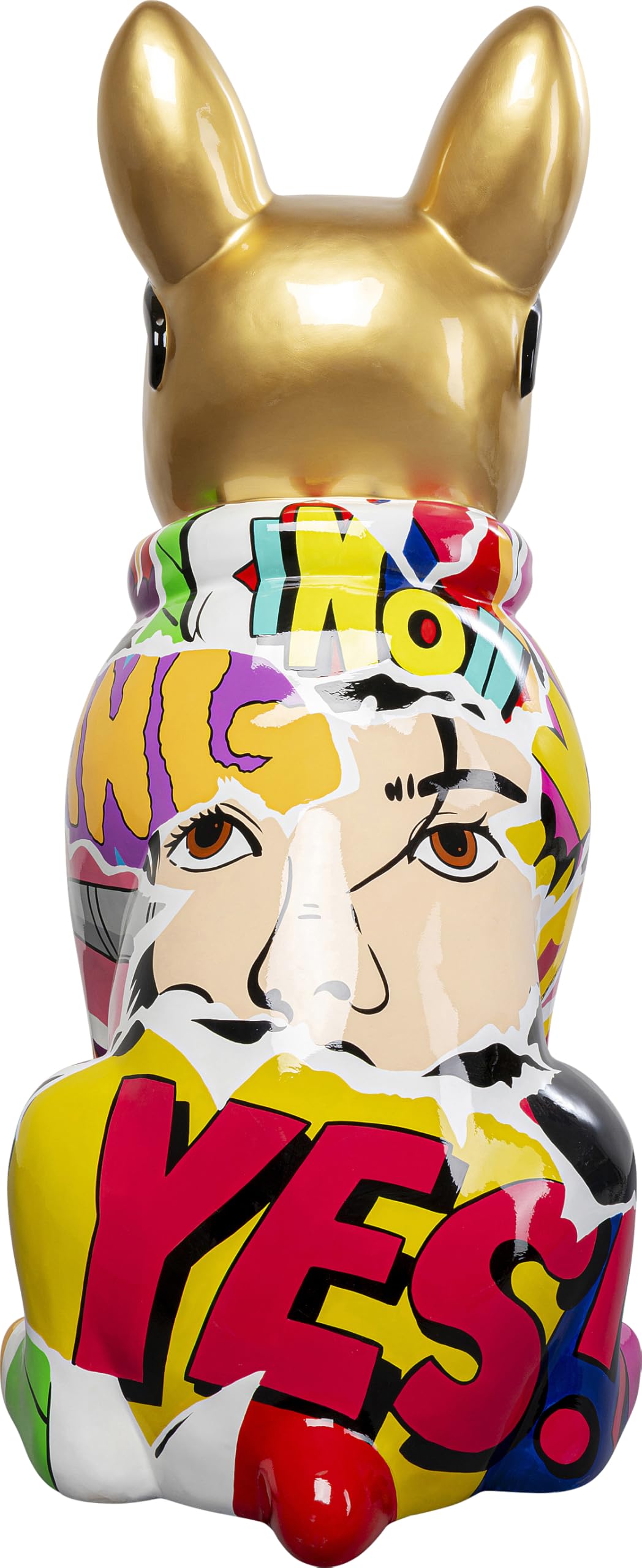 kare-design-graffiti-dog-deko-figur-mehrfarbig-handbemalt-49x24x8-cm image 2