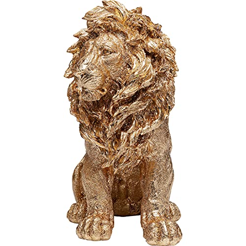 kare-design-deko-figur-sitting-lion-gold-42-cm-tierfigur image 5