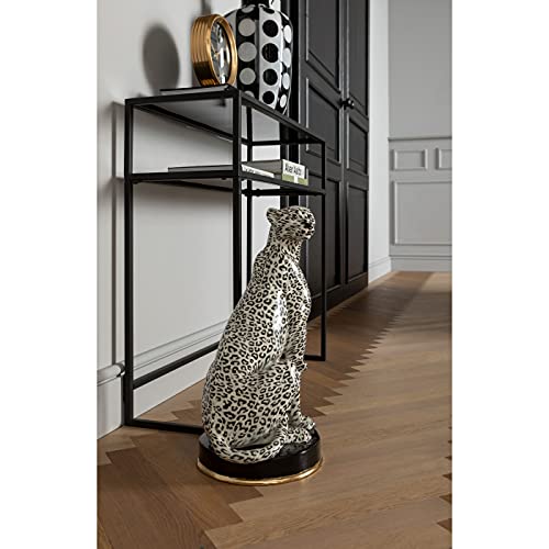kare-design-deko-figur-cheetah-silber-54x30x26-cm-gepard-skulptur-auf-sockel image 6