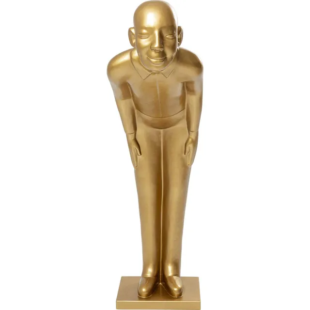 kare-design-welcome-guests-deko-figur-gold-xl-86x52x164-cm-fiberglas image 1