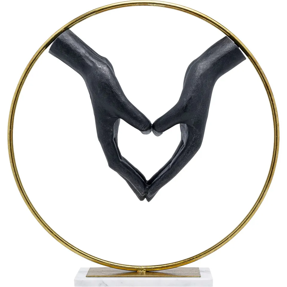 kare-design-elements-heart-hand-deko-objekt-schwarz-62x60x15-cm image 1