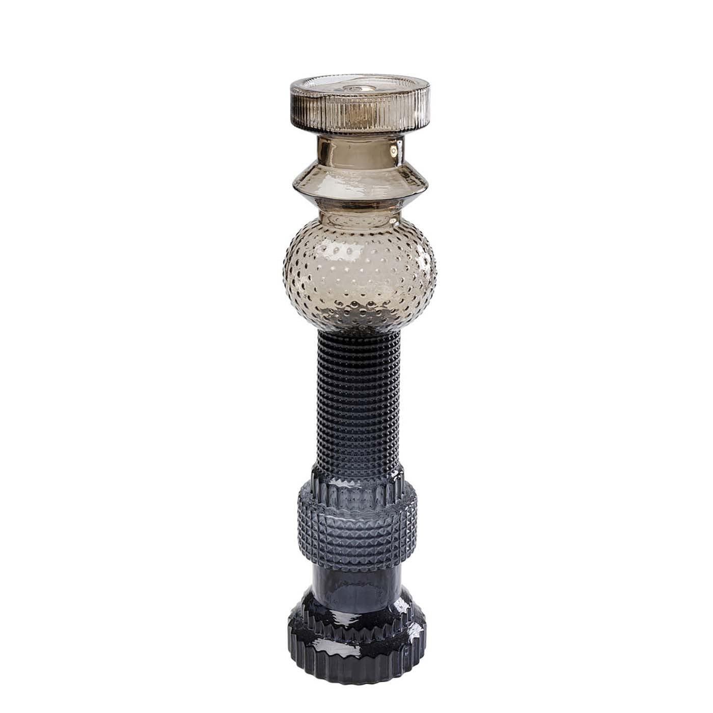 kare-design-kerzenst-nder-marvelous-duo-braun-grau-glas-49-cm image 1