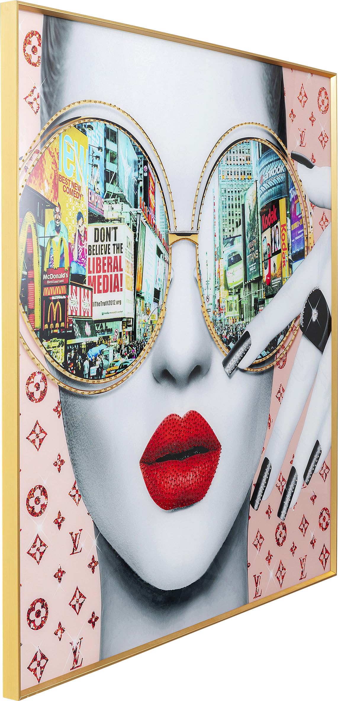 kare-design-wandbild-times-square-view-bunt-120x120-cm image 4