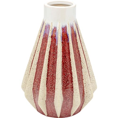 kare-design-vase-tic-tac-rot-24-cm-handgearbeitete-keramik-blumenvase image 5