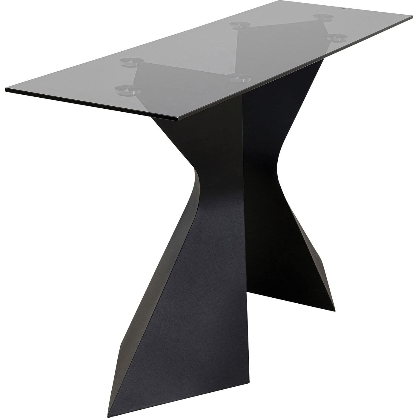 kare-design-gloria-konsole-schwarz-stahlgestell-glasplatte-140x45-cm image 4