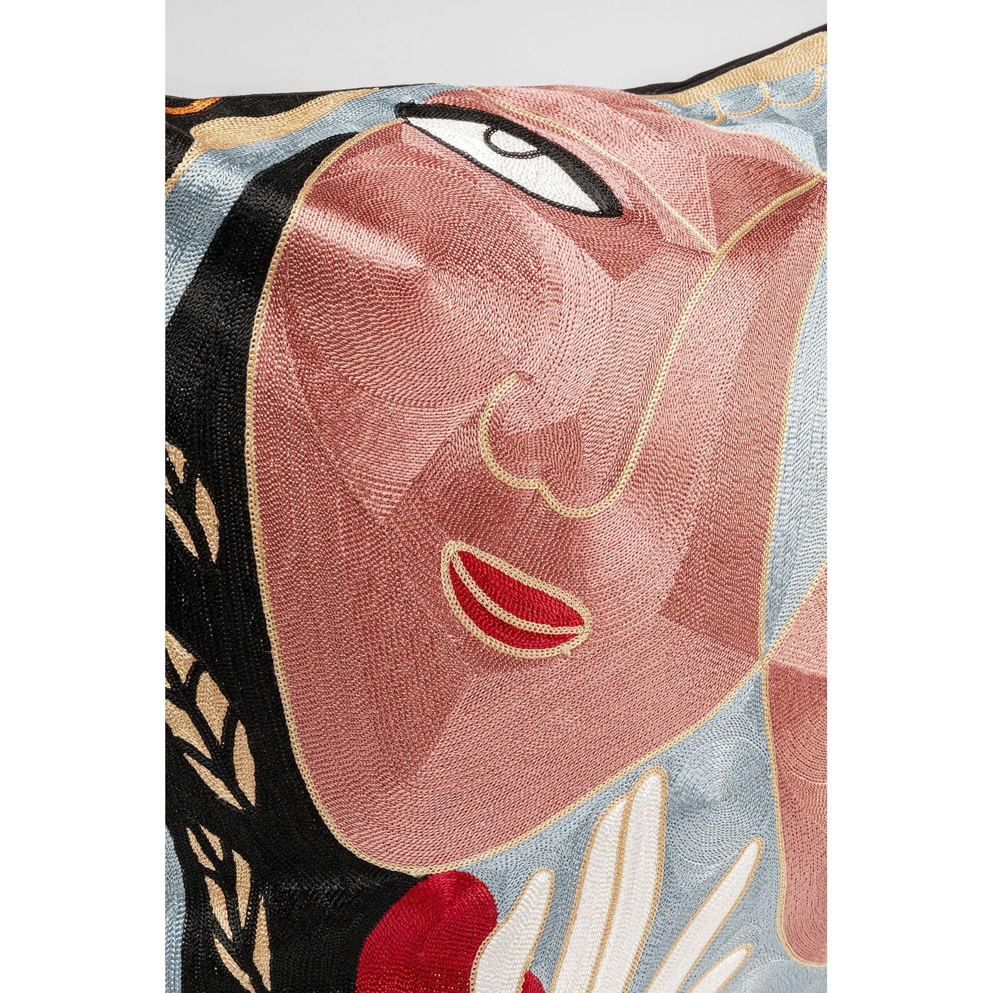 kare-design-art-line-two-face-kissen-mehrfarbig-50x50-cm-mit-reissverschluss-und image 2