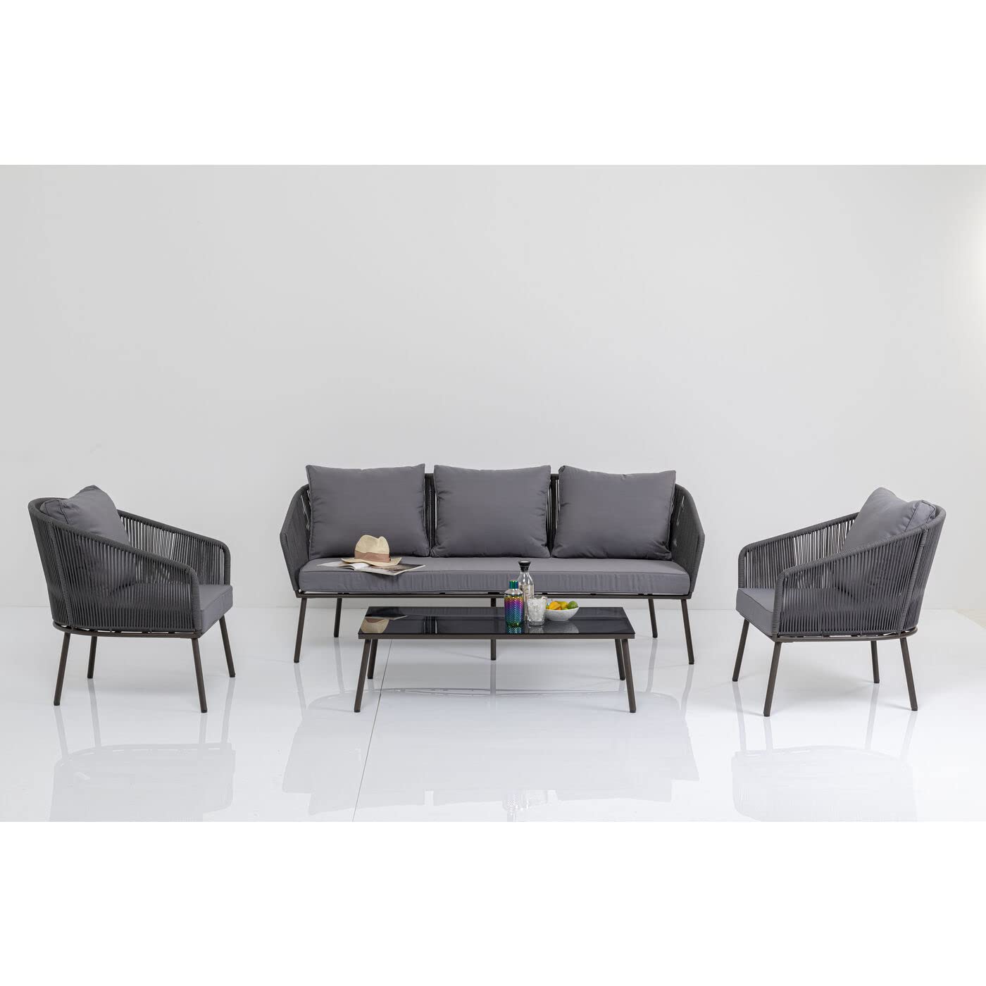 kare-design-sitzgruppe-elba-grau-cinque-4-teilig image 4