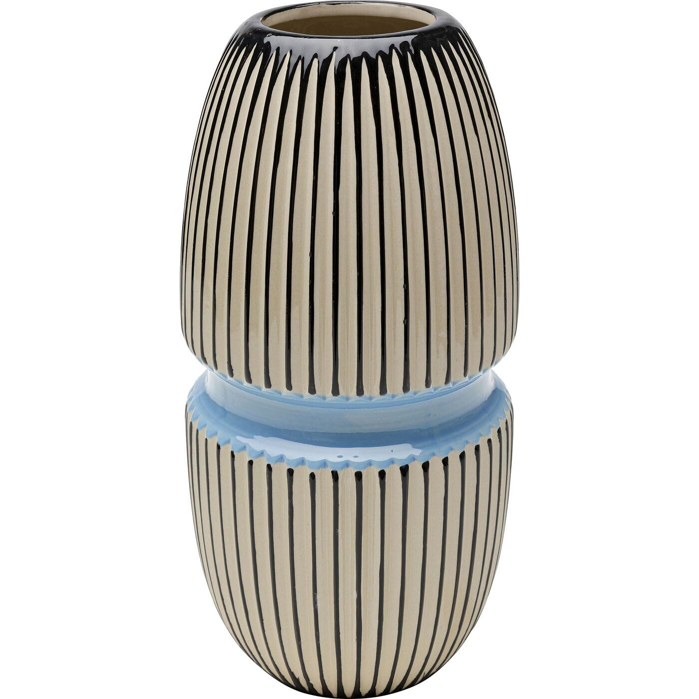 kare-design-vase-calabria-blau-porzellan-handgearbeitet-31-cm image 1