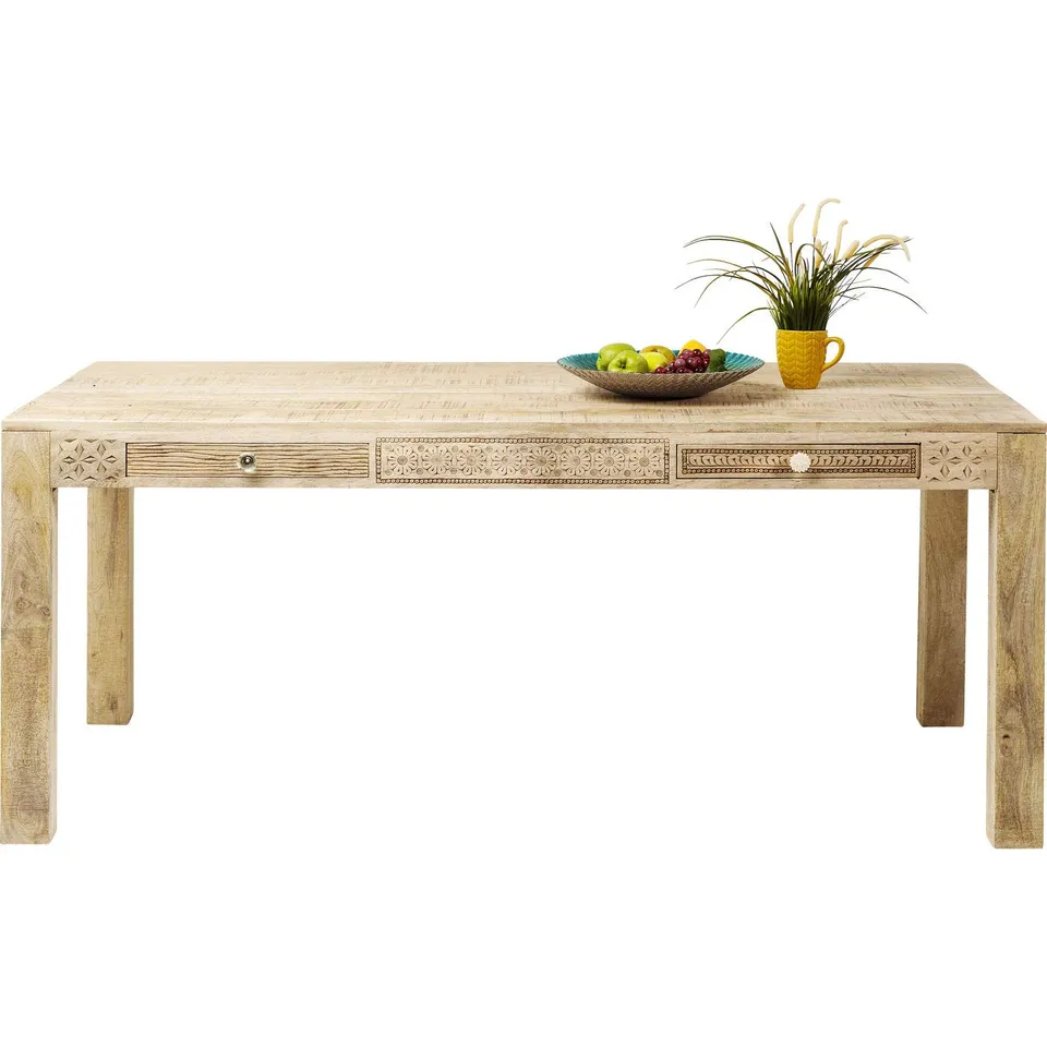 kare-design-tisch-puro-plain-esstisch-braun-76x70x140-cm image 1