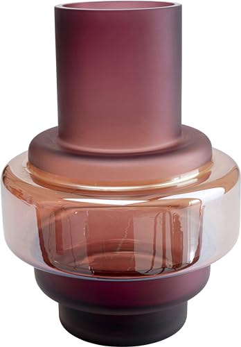 kare-design-vase-rosie-rot-24-cm-mundgeblasene-glas-tischvase-wasserfest image 6