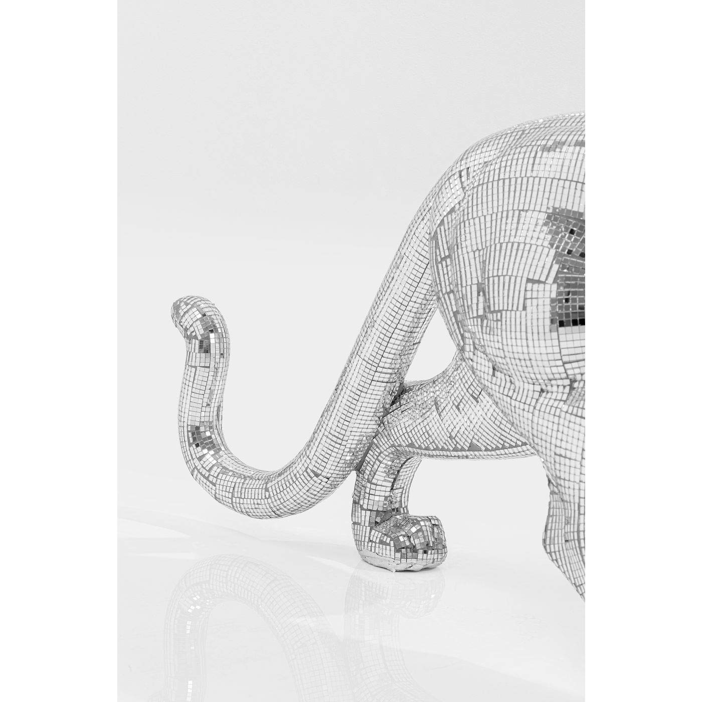 kare-design-deko-objekt-leopard-mosaic-silber-xl-34-x-95-x-18-cm-fiberglas image 5