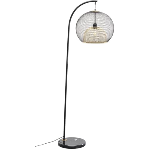 kare-design-stehleuchte-grato-schwarz-156-cm-stehlampe-stahl-marmorsockel image 6