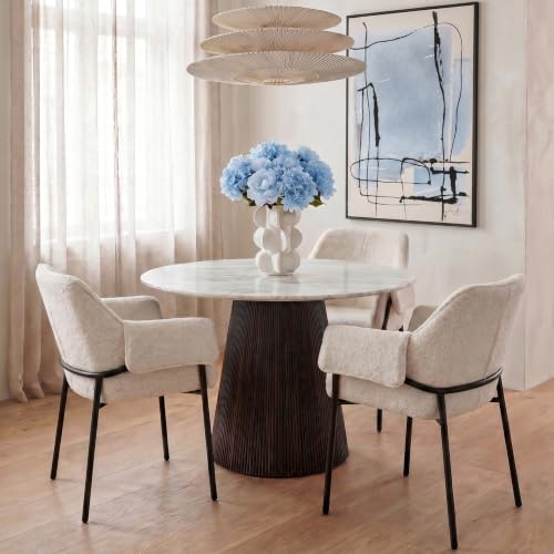 kare-design-glenn-esstisch-rund-schwarz-115-cm-mit-marmorplatte image 7