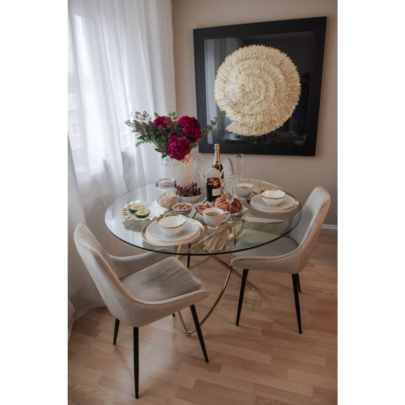 kare-design-deko-rahmen-golden-snail-gold-3d-bild-120x120x5-cm image 7