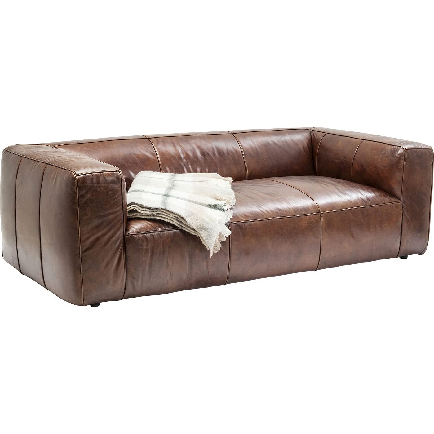 kare-design-sofa-cubetto-2-5-sitzer-vintage-ledersofa-braun-220-cm image 5