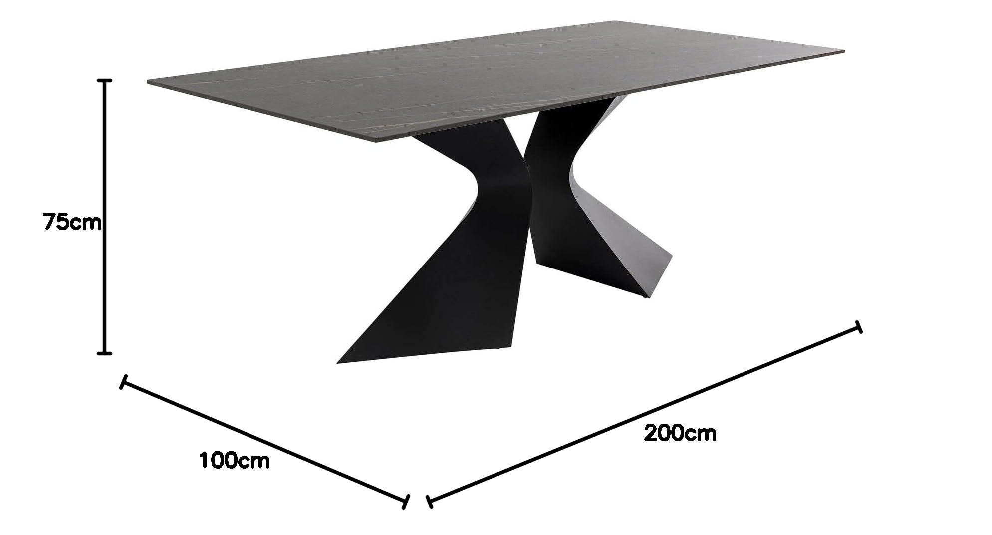 kare-design-tisch-gloria-rechteckiger-esstisch-200x100-cm-schwarz-keramik-stahl- image 3