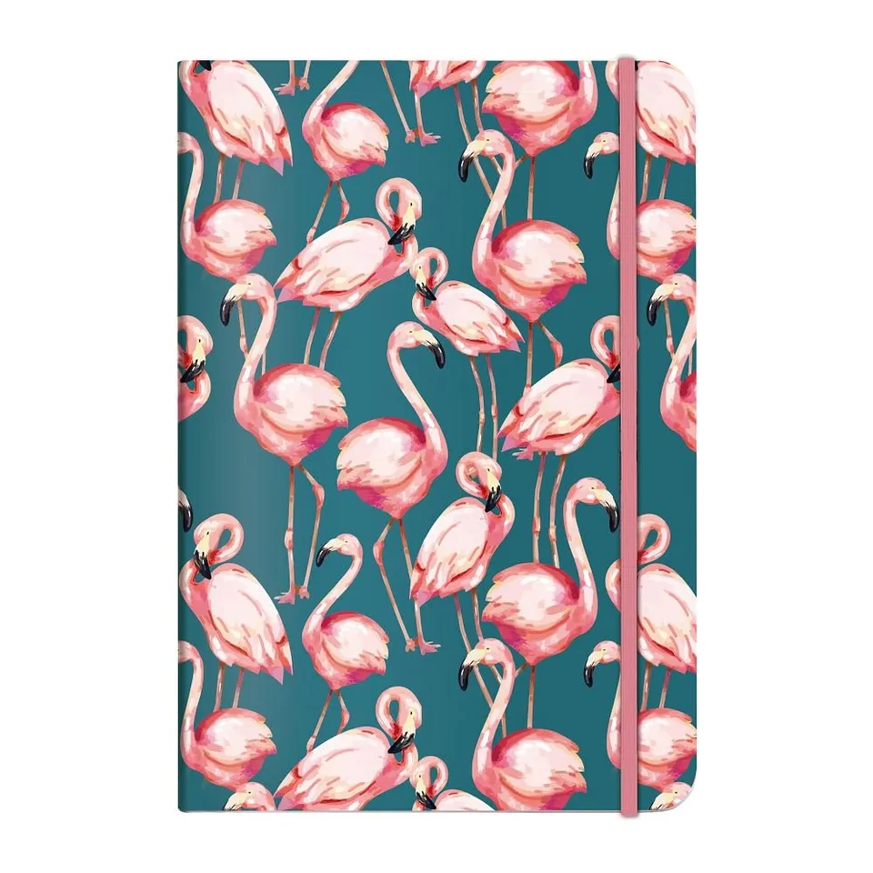 cedon-notizbuch-a5-pink-flamingo-gepunktetes-notizbuch-192-seiten image 1