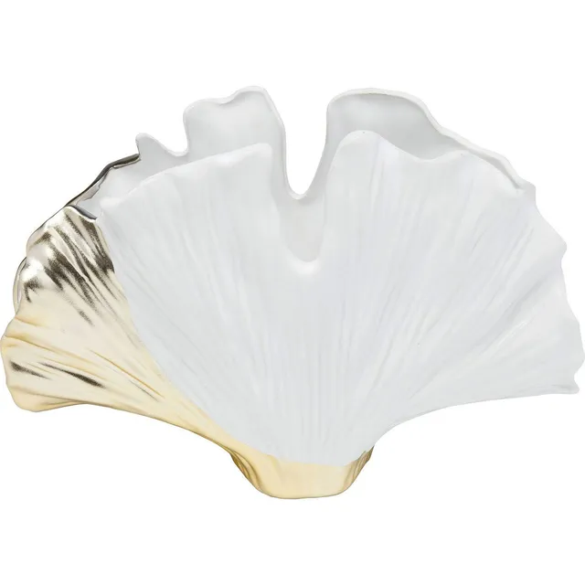 kare-design-vase-gingko-elegance-wei-gold-18-cm image 1