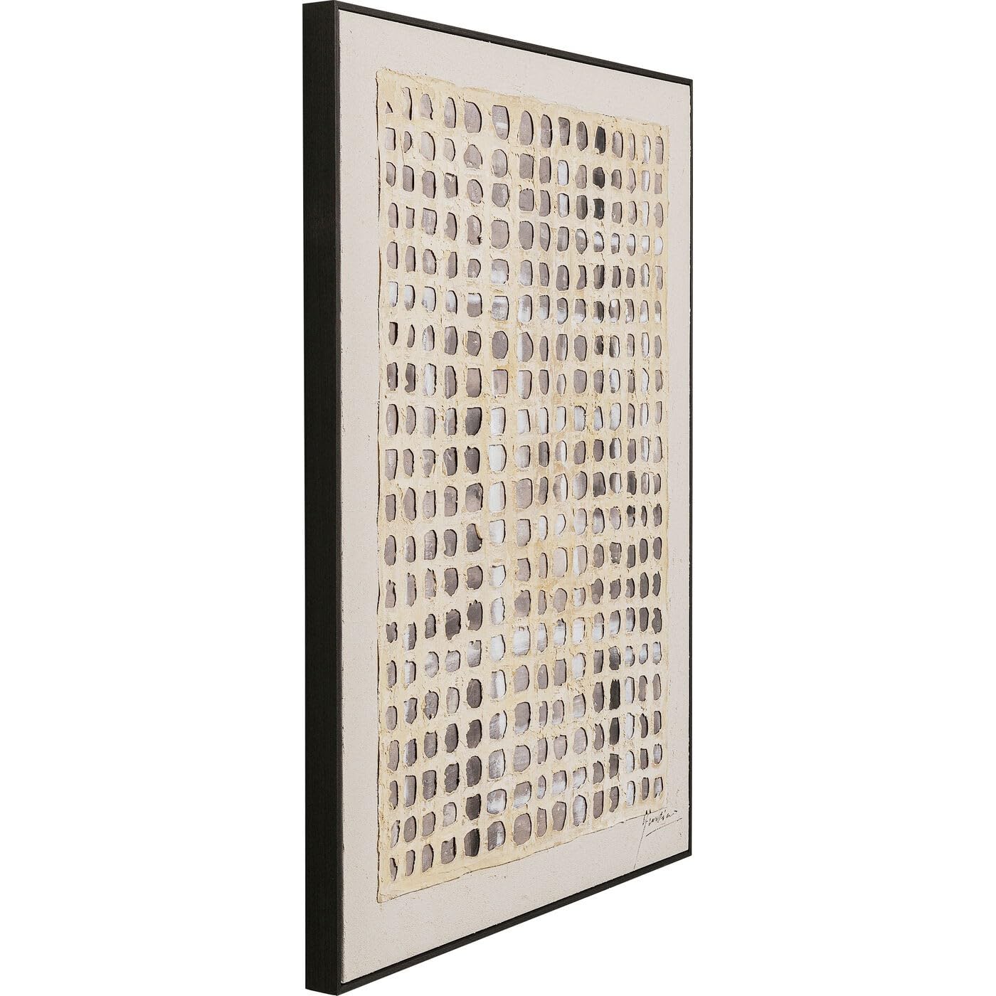 kare-design-wandbild-glitter-curtain-beige-gerahmtes-acryl-bild-120x90-cm image 4