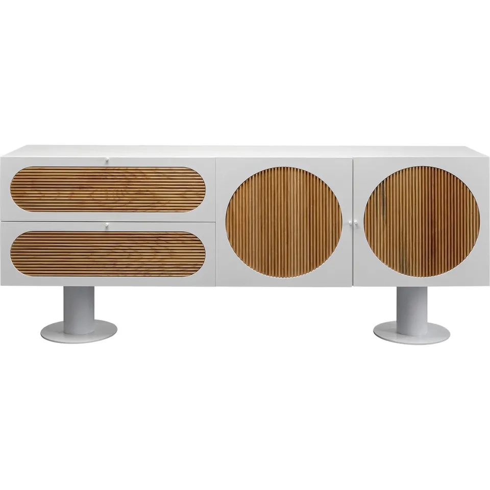kare-design-atomic-sideboard-wei-eiche-183-cm-mit-2-schubladen image 1