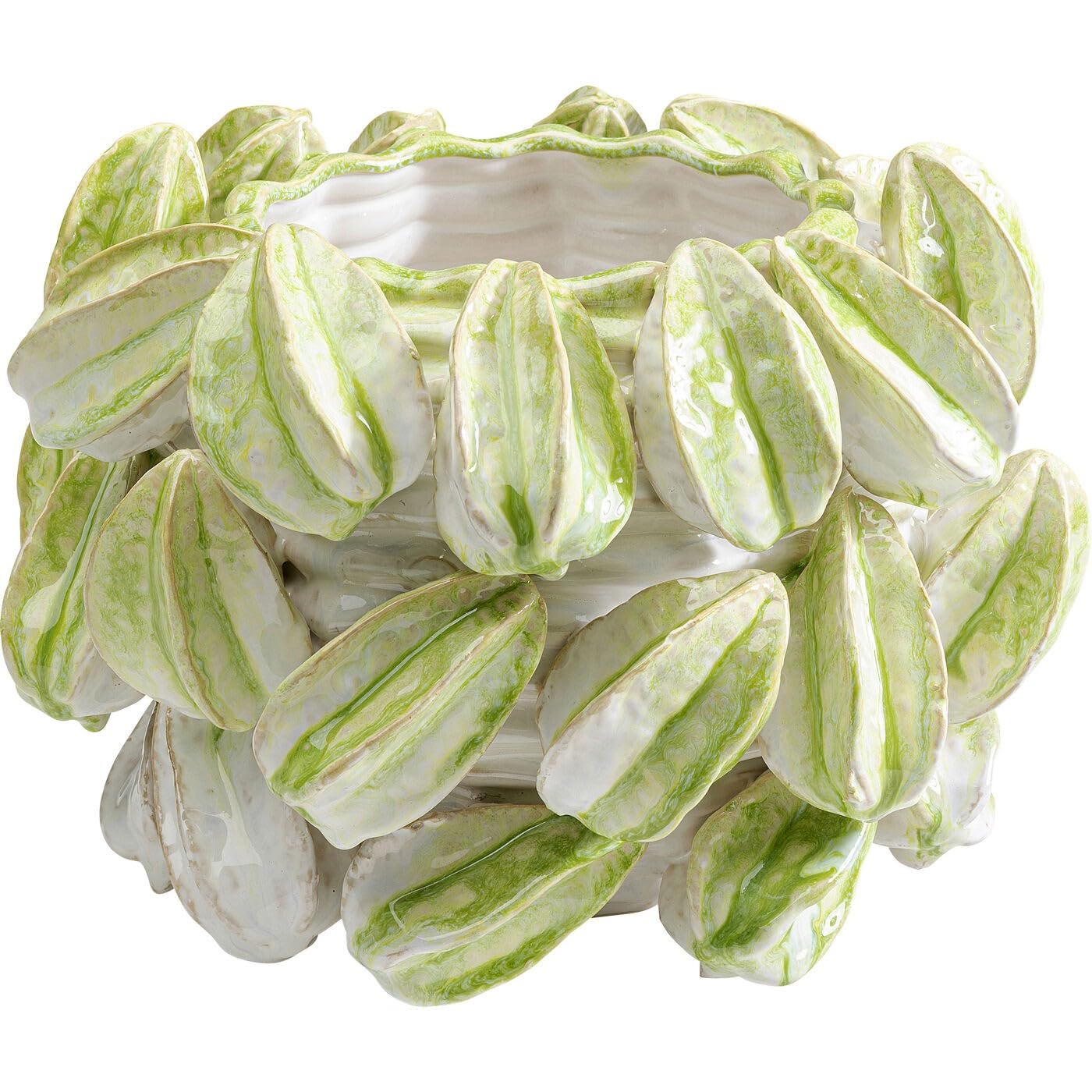 kare-design-vase-carambola-gr-n-deko-vase-steinzeug-36-5-cm-mit-frucht-motiv image 7