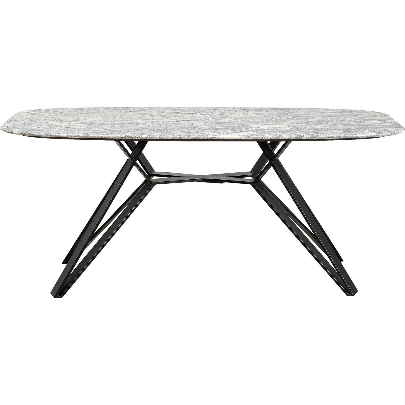 kare-design-okinawa-tisch-schwarz-esszimmertisch-granitplatte-76x180x90-cm-f-r-4 image 1