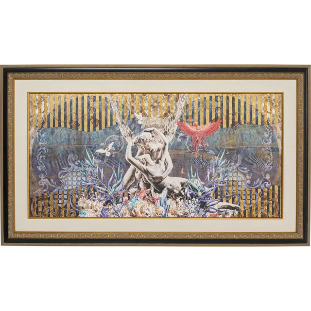 kare-design-gerahmtes-bild-lovers-180x106-cm-gro-es-wandbild-gerahmt image 1