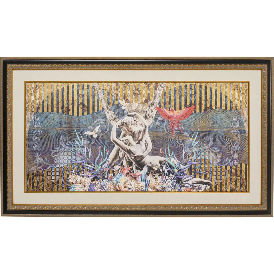 kare-design-gerahmtes-bild-lovers-180x106-cm-gro-es-wandbild-gerahmt image 1