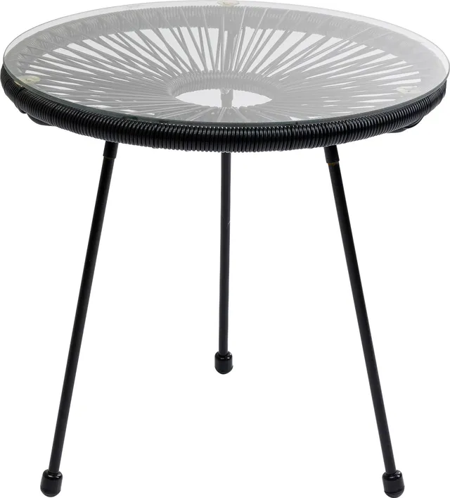 kare-design-beistelltisch-acapulco-50x50x50cm-schwarz-glas image 1