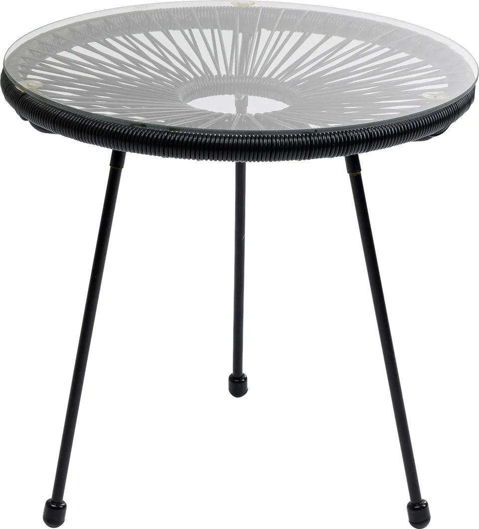 kare-design-beistelltisch-acapulco-50x50x50cm-schwarz-glas image 1