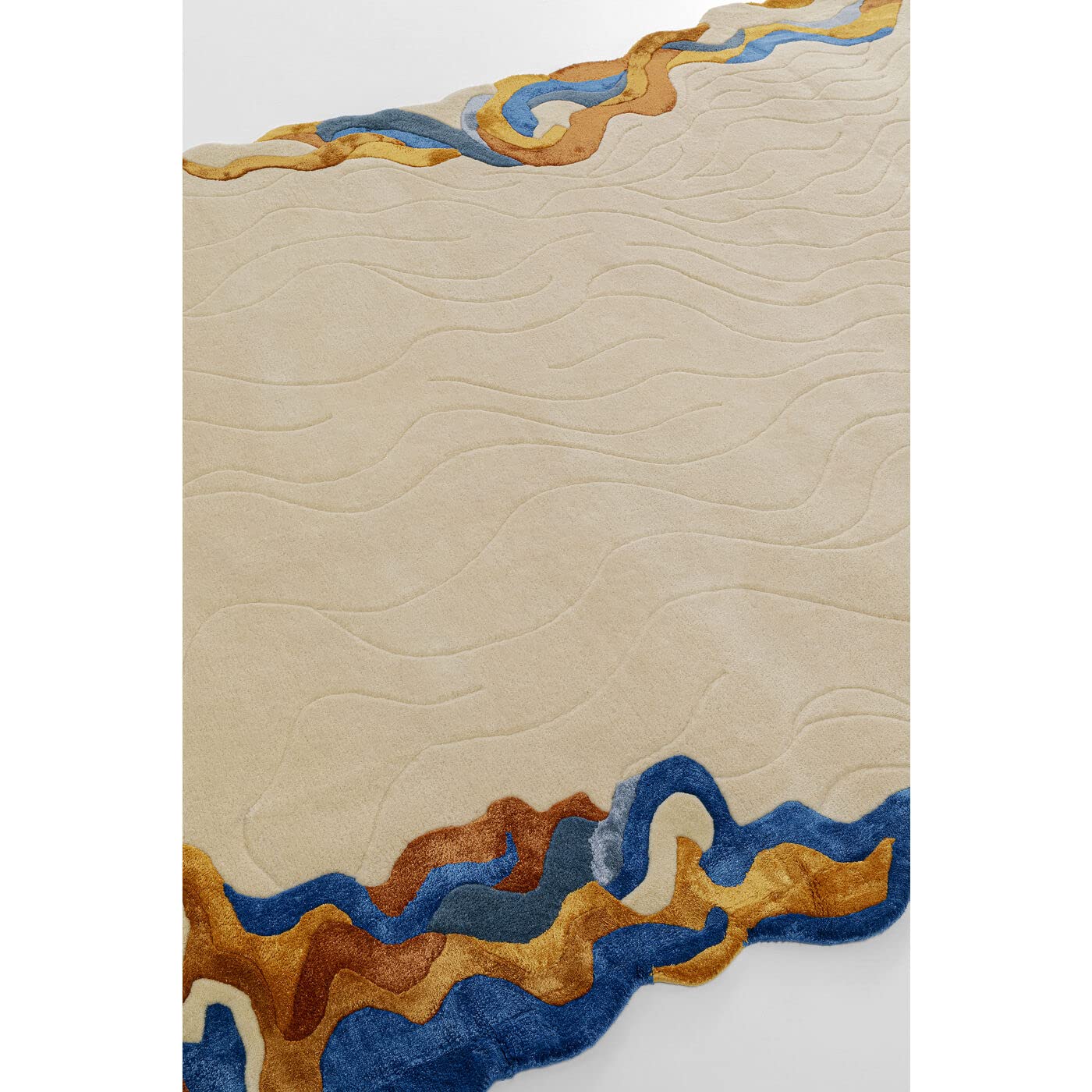 kare-design-teppich-waves-170x240-cm-beige-wolle-viskose image 2
