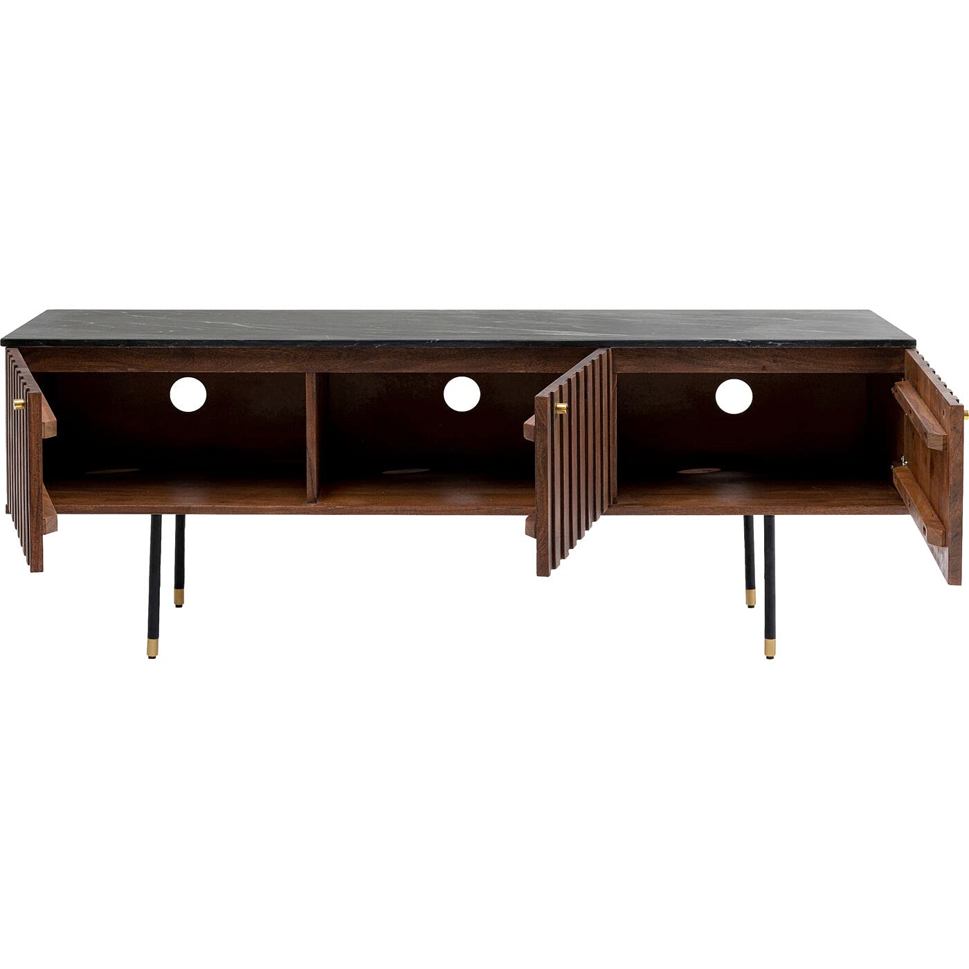 kare-design-apiano-lowboard-55x150x40-cm-braun-schwarz-tv-konsole-3-t-ren image 5