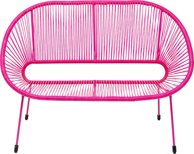 kare-design-bank-acapulco-mono-pink-121-cm-indoor-outdoor-sitzbank-2-personen image 1