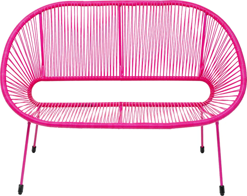kare-design-bank-acapulco-mono-pink-121-cm-indoor-outdoor-sitzbank-2-personen image 1