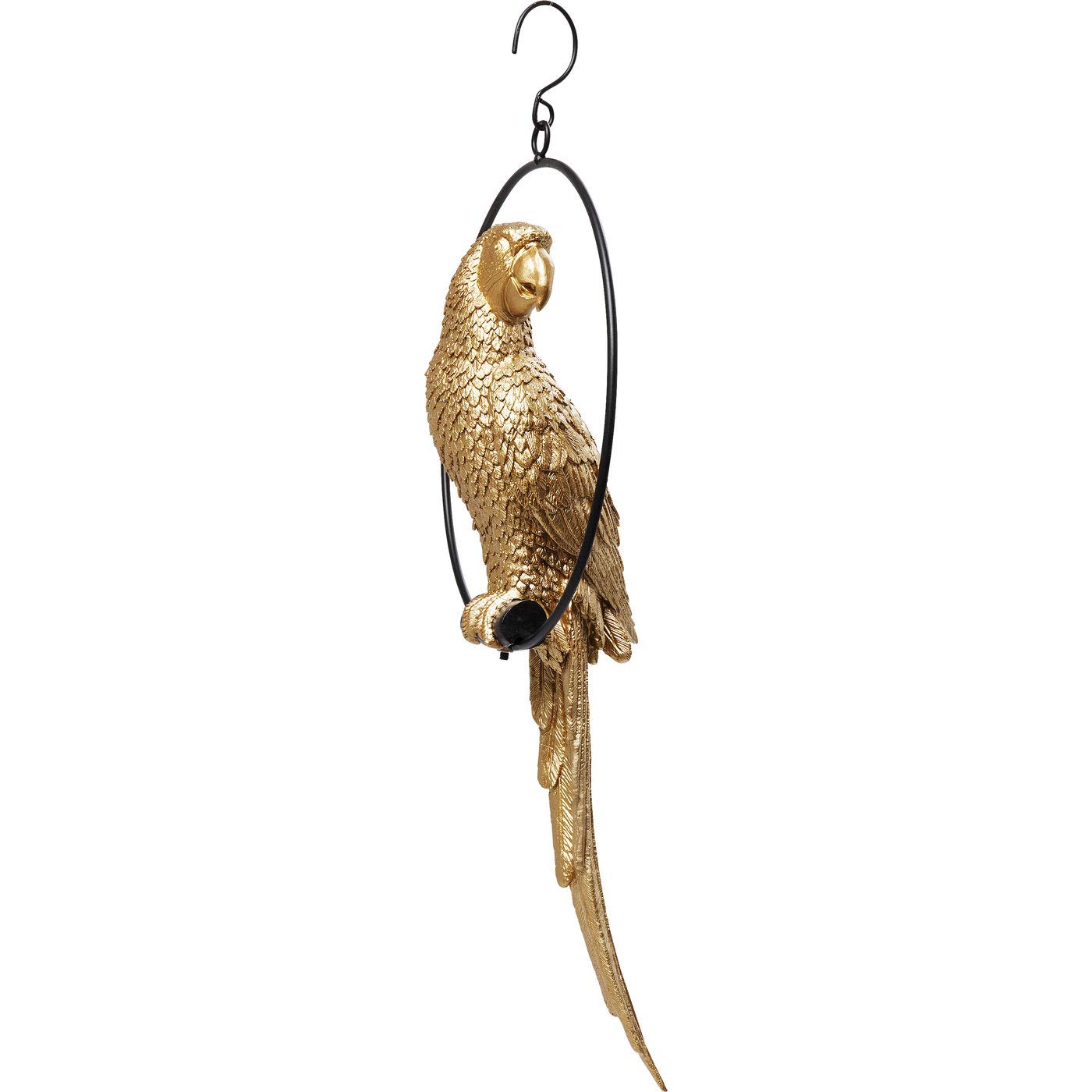 kare-design-swinging-parrot-deko-objekt-gold-57x27x14-cm image 2