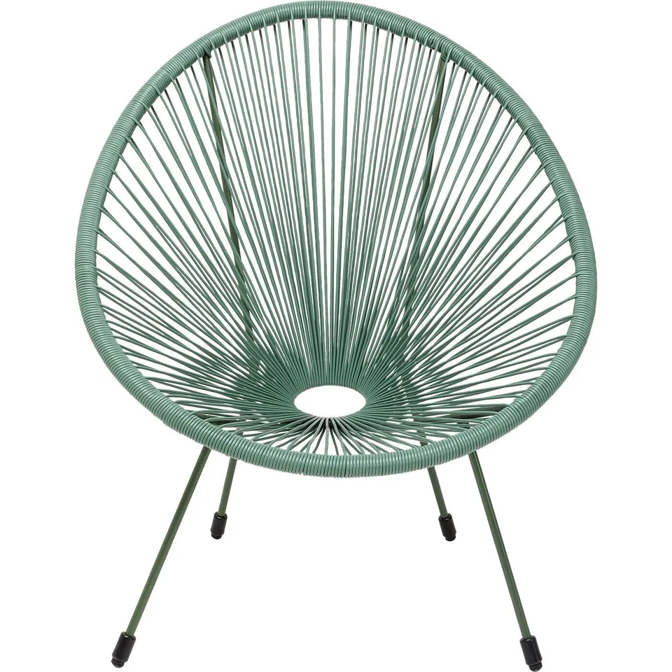 kare-design-sessel-acapulco-mono-indoor-outdoor-stuhl-gr-n-retro-design-85x73x78 image 1