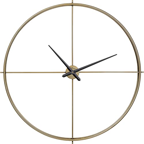 playmobil-kare-design-wanduhr-simple-pure-brass-gold-95-cm-metall-quarzuhr image 5