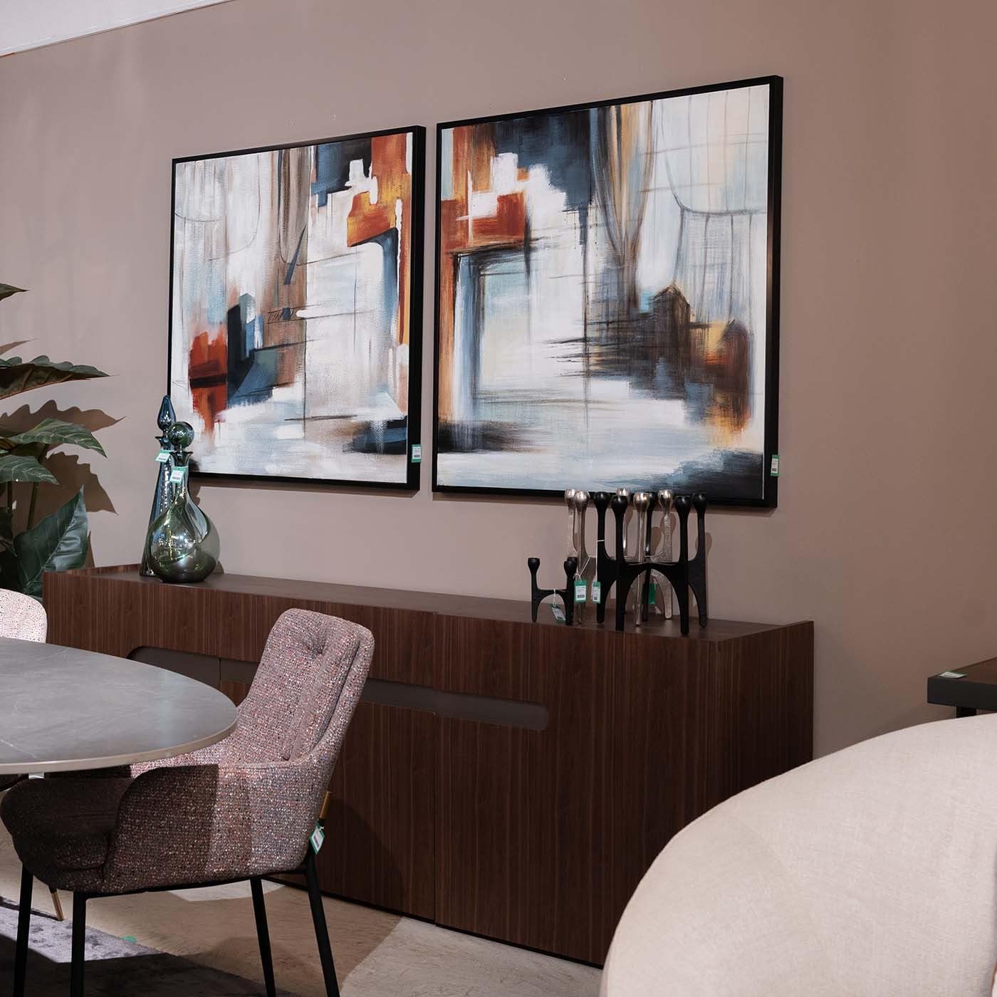 kare-design-bild-visione-obliquo-leinwand-mit-rahmen-100x100x4-cm-mehrfarbig image 2