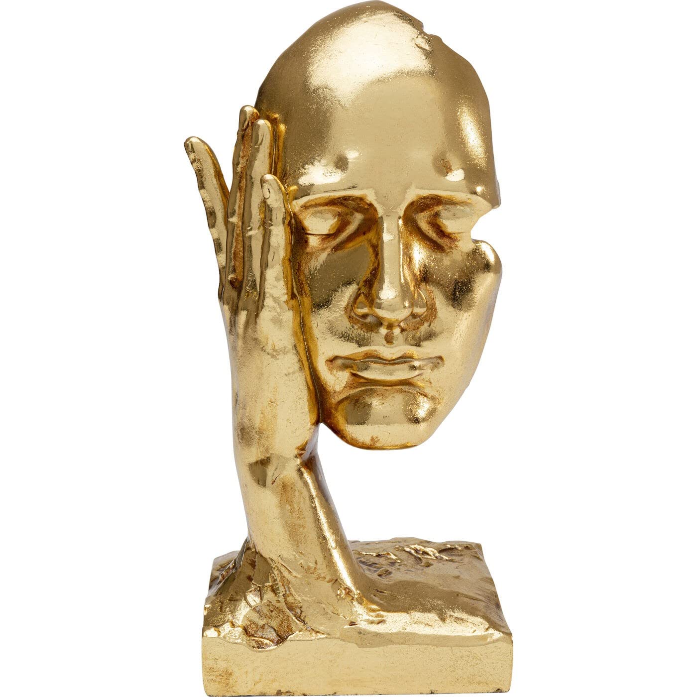 kare-design-quiet-face-deko-objekt-schwarz-31x13x11-cm-skulptur image 6