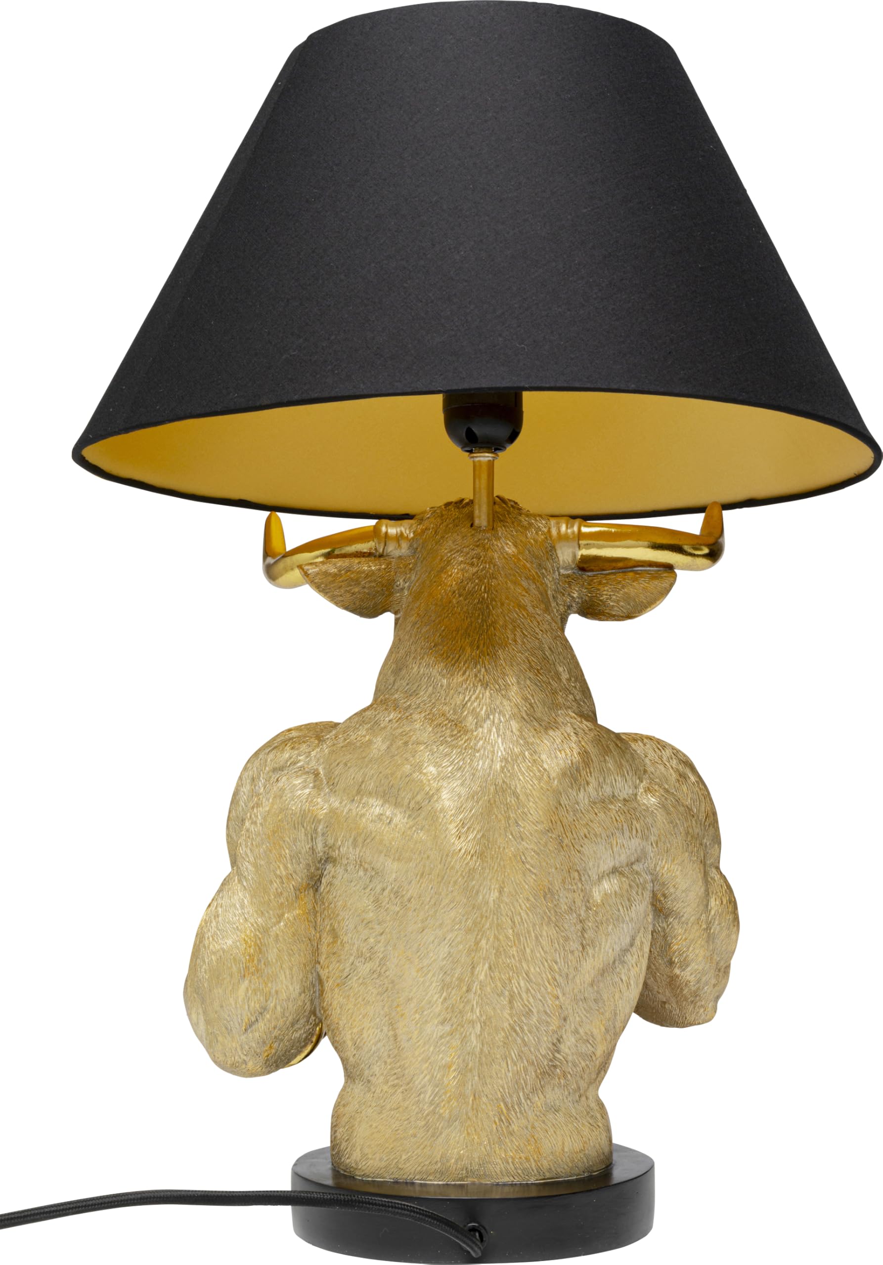 kare-design-boxer-bull-tischleuchte-gold-schwarz-statement-leuchte-e27 image 4