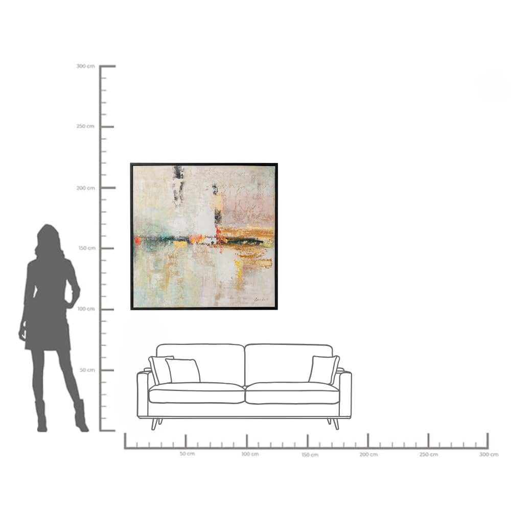kare-design-bild-mit-rahmen-dust-gold-leinwandbild-120x120x2-8-cm image 3