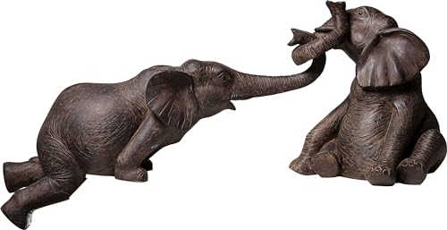 kare-design-elefant-zirkus-deko-figur-2er-set-schwarz-braun image 7