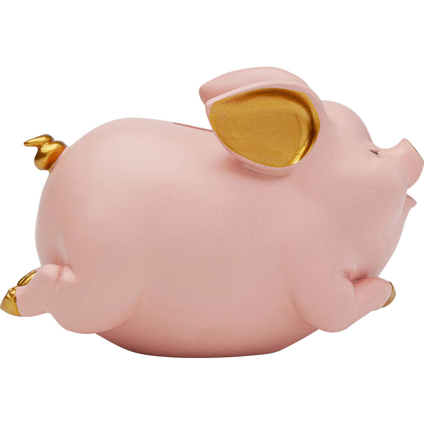 kare-design-spardose-schwein-rosa-mit-goldohren-sparschwein-aus-keramik image 1