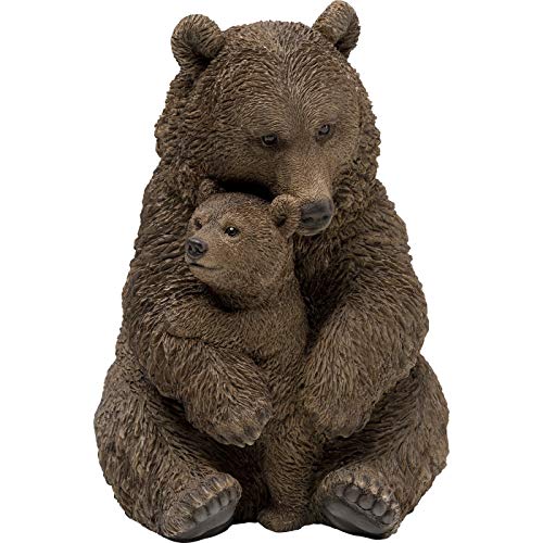 kare-design-deko-b-r-26-cm-b-renmama-mit-baby-aus-kunstharz-braun image 6