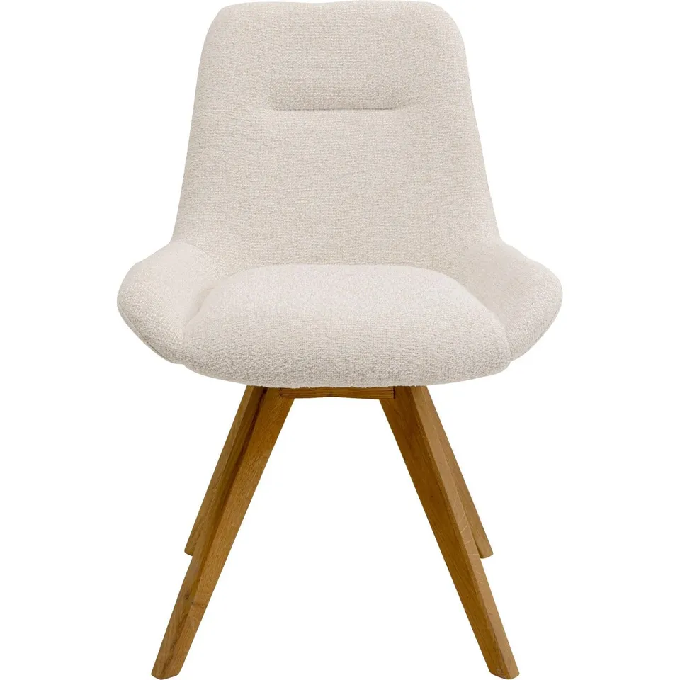 kare-design-drehstuhl-broadway-wood-creme-boucl-wei-braun image 1