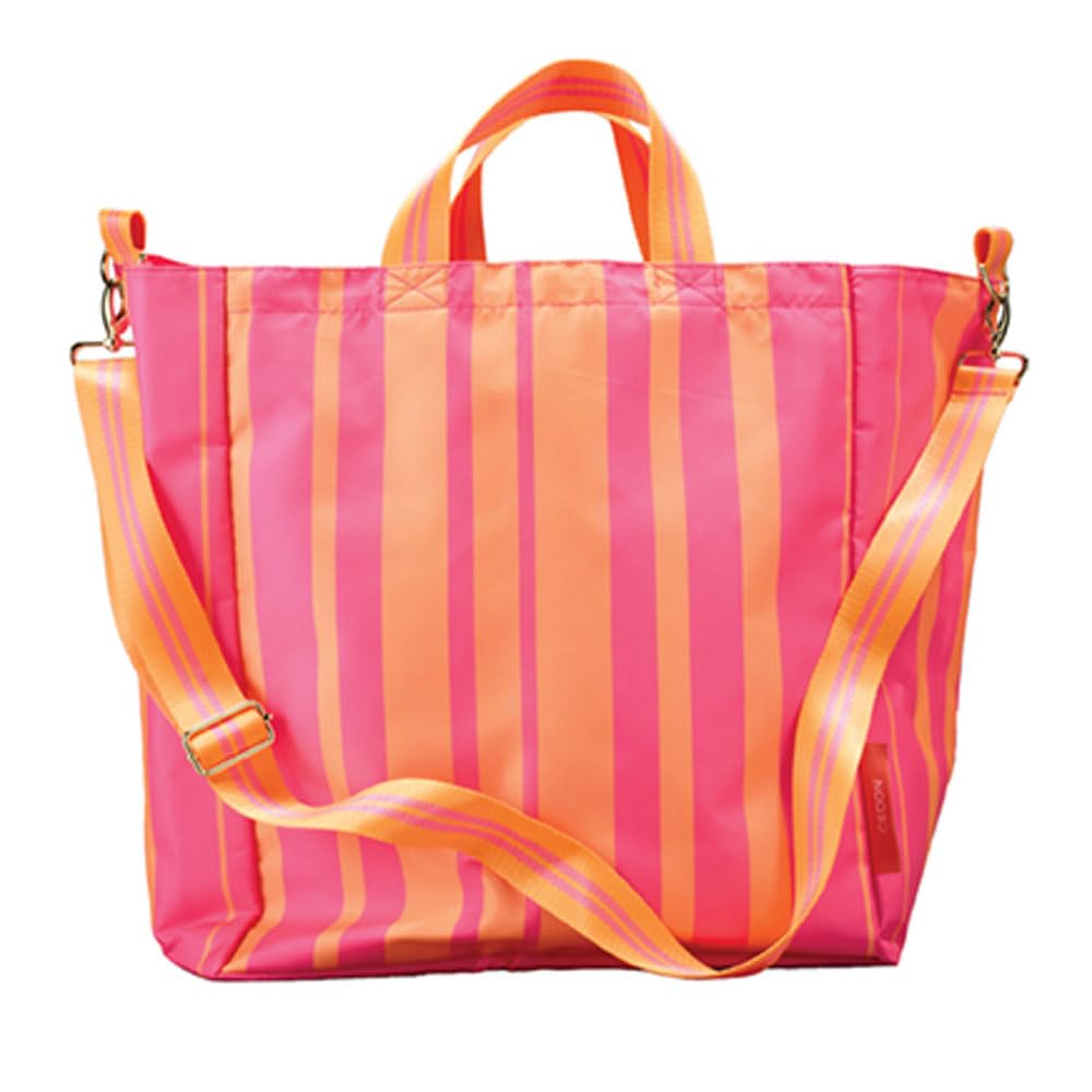 cedon-easy-shopper-bag-stripes-neon-shopper-34-x-38-x-24-cm image 1