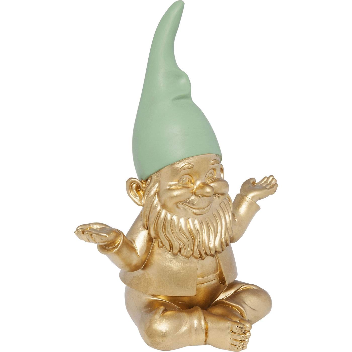 kare-design-zwerg-meditation-deko-figur-gold-gr-n-19x15x10-cm image 3
