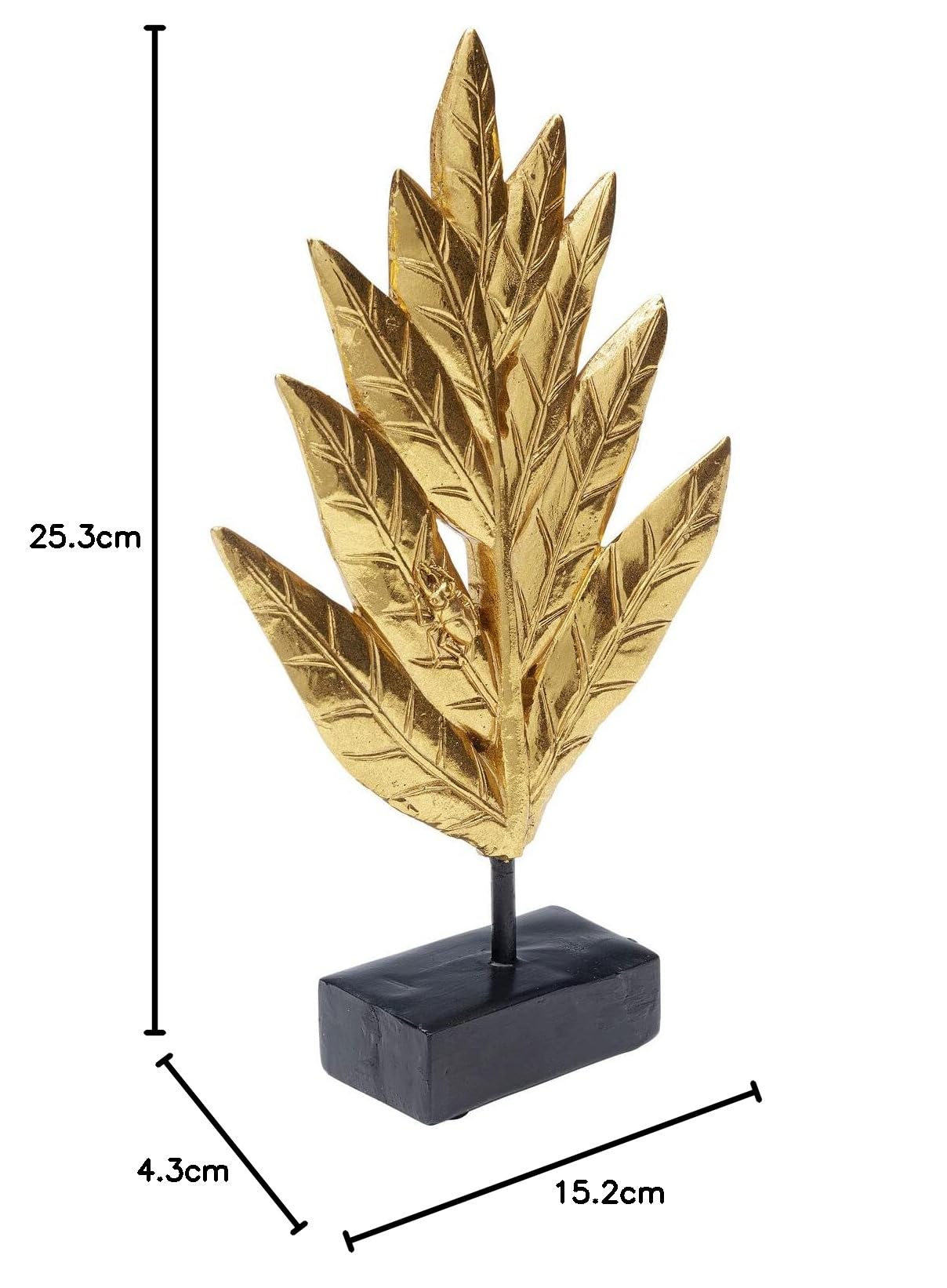 kare-design-deko-objekt-leaves-gold-deko-bl-tter-25-cm image 5