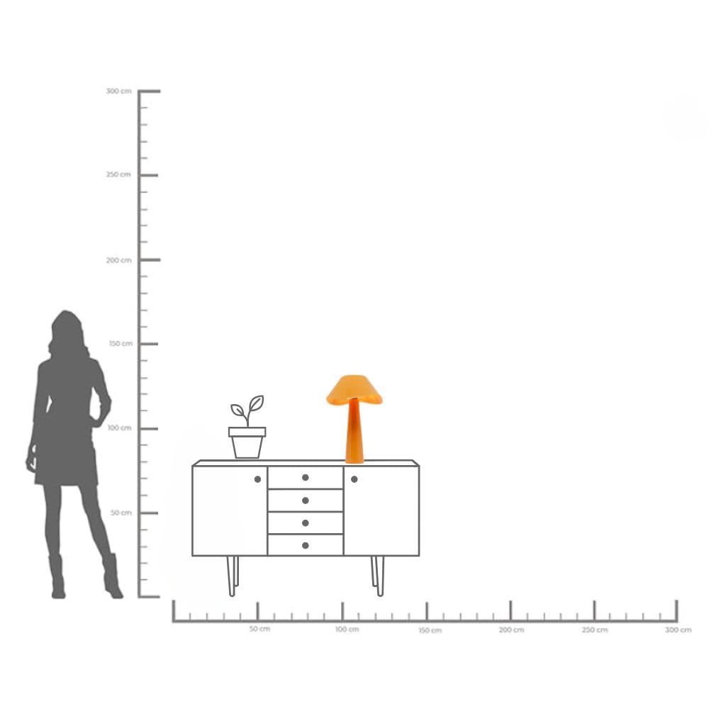 kare-design-cloudy-tischleuchte-rund-orange-e14 image 3