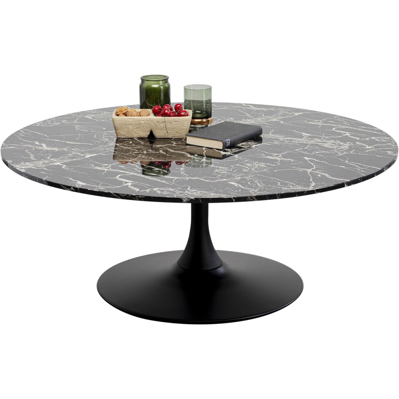 kare-design-schickeria-couchtisch-marmor-schwarz-110cm-rund image 4